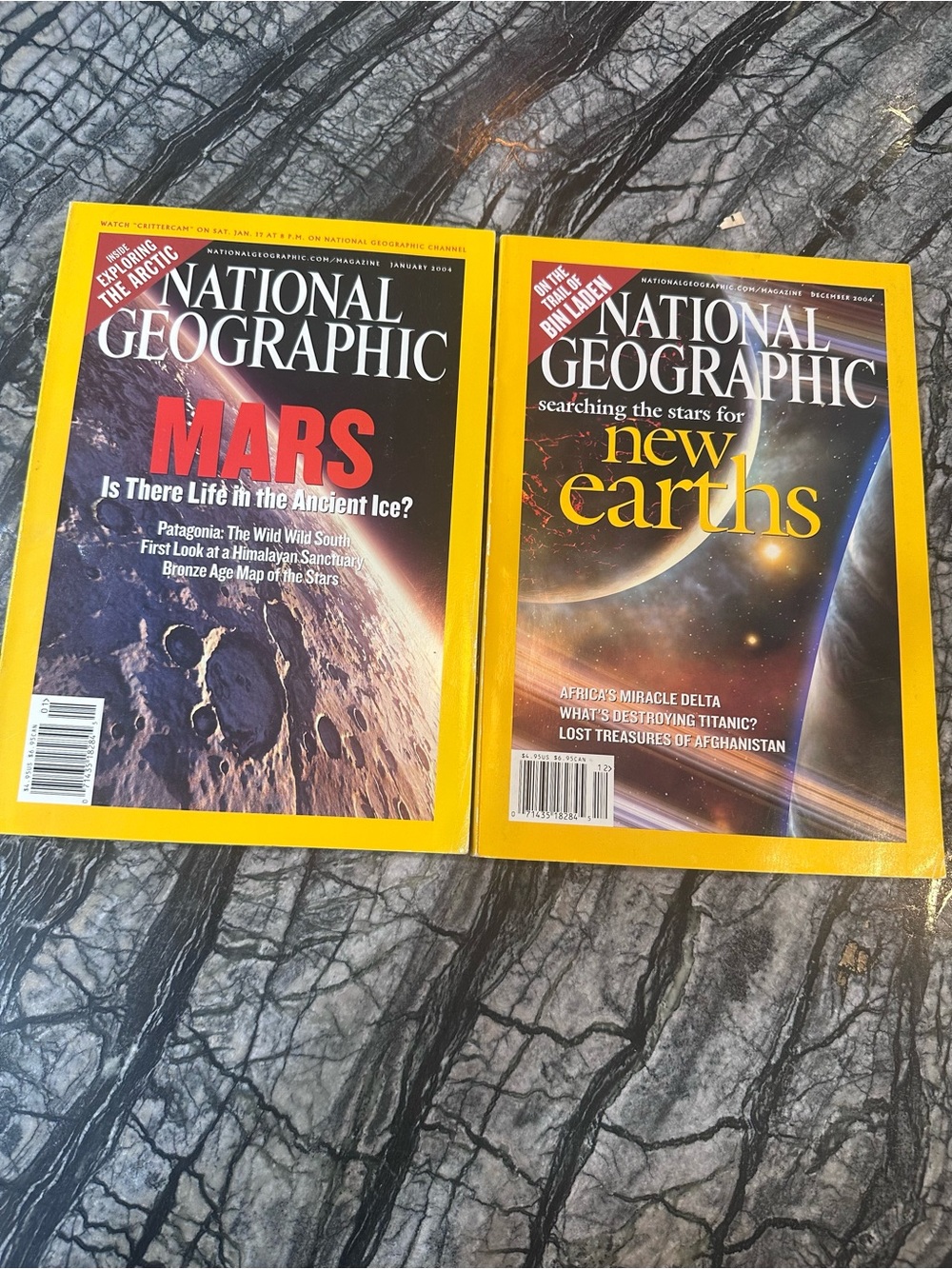 Vintage National Geographic- 2 issues , 2004
